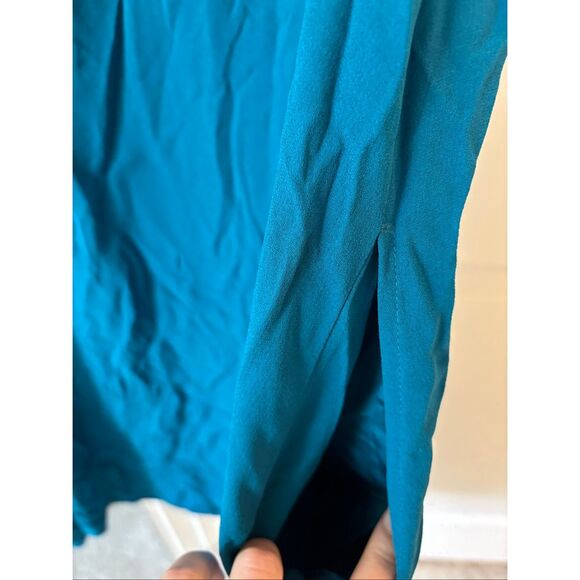 Eileen Fisher Silk Georgette Crepe Pleated Dress, small $365 F32 - Picture 5 of 8